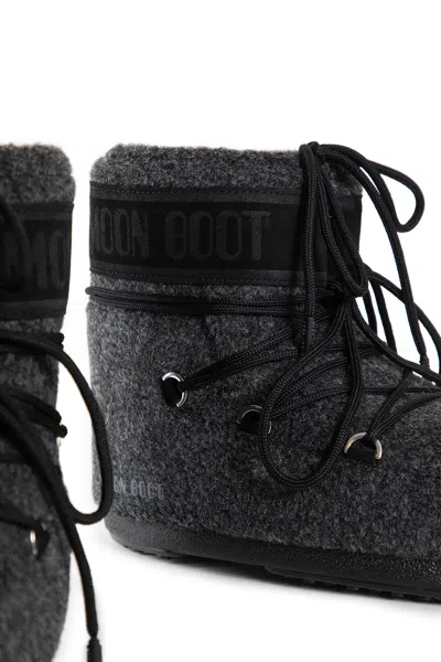 Moon Boot Icon Low Felt Snow Boots An In Black