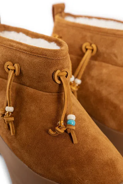 Moon Boot Woman Brown Boots In Brown