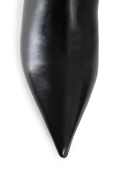 Totême Toteme Sharp 50 Leather Ankle Boots In Black
