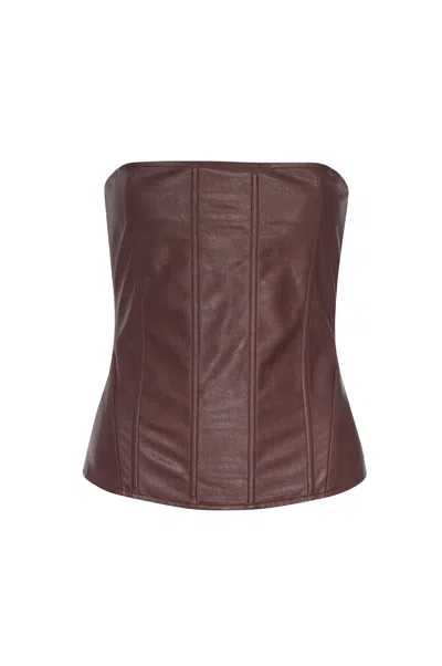Ho24 Libra Corset In Brown