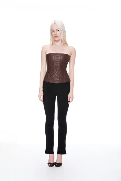 Ho24 Libra Corset In Brown