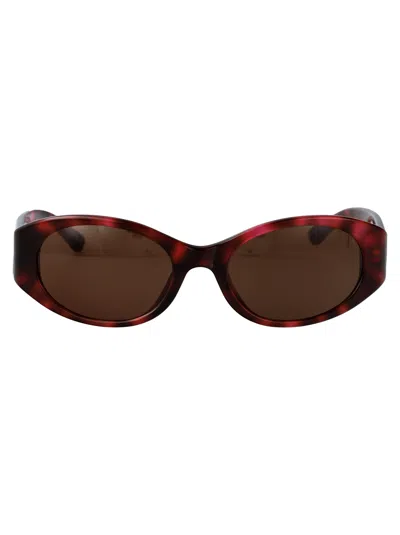 Shop Balenciaga Oval Sunglasses Bb0369 Sk 003