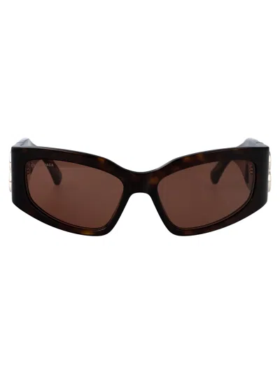 Balenciaga Grey Rectangular Ladies Sunglasses Bb0321s 001 57