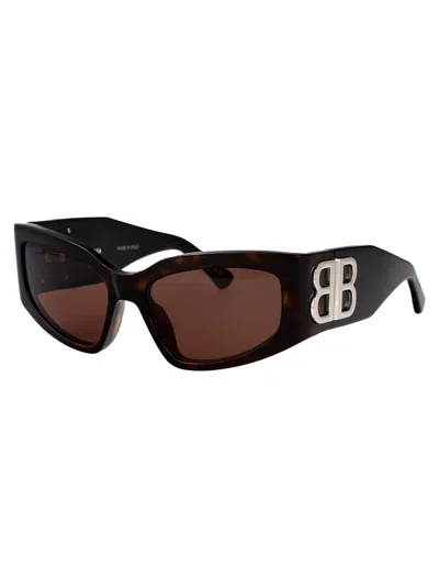 Balenciaga Grey Rectangular Ladies Sunglasses Bb0321s 001 57