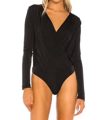 Free People Straps In The Back Bodysuit In Black In Black