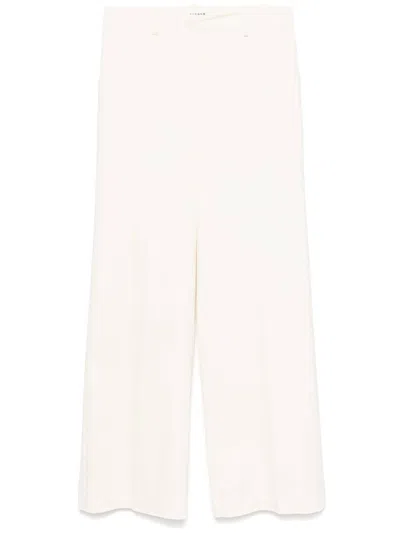 P.a.r.o.s.h . Crew Cotton Blend Trousers In White