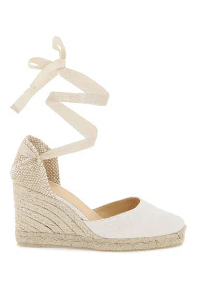 CASTAÃ±ER WOMEN'S LUREX CARINA WEDGE ESPADRILLES 