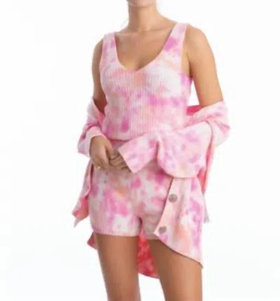 Juicy Couture Chunky Cropped Cardigan In Pink In Pink