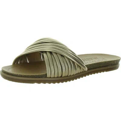 Blowfish Womens Comfort Insole Manmade Flatform Sandals In Gold