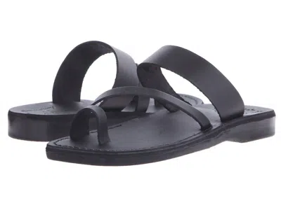 Jerusalem Sandals Zohar Slide Sandal In Black In Black