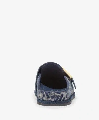 Shop Fendi Sandals In Navy