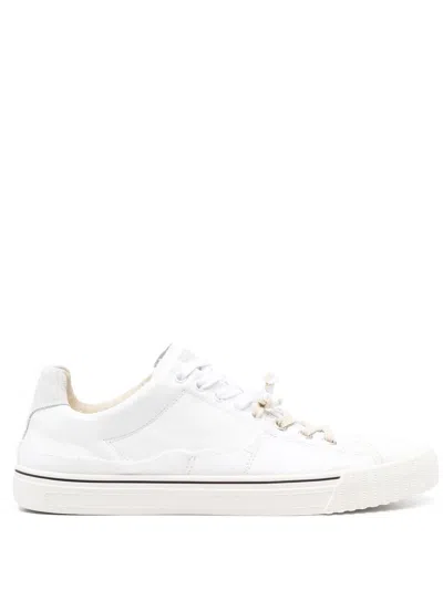 Maison Margiela New Evolution Leather Sneakers In White