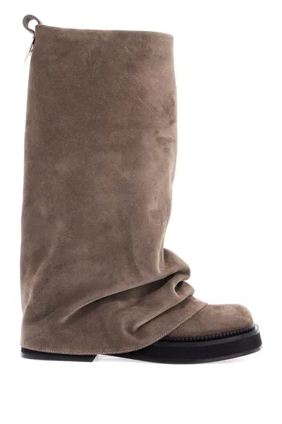 Shop Attico Robin Boots In Neutro