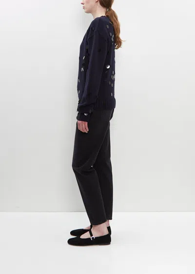 Extreme Cashmere 'n.373 Oldie Sequin' Sweater In Black