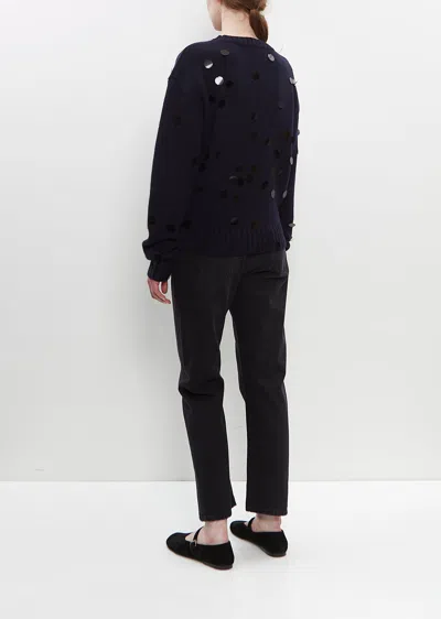 Extreme Cashmere 'n.373 Oldie Sequin' Sweater In Black