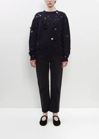 Extreme Cashmere 'n.373 Oldie Sequin' Sweater In Black