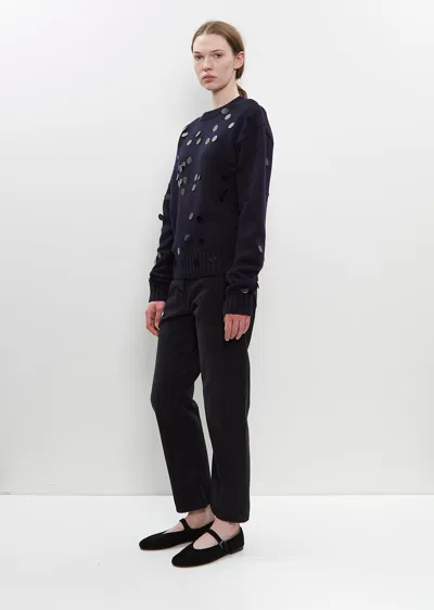 Extreme Cashmere 'n.373 Oldie Sequin' Sweater In Black