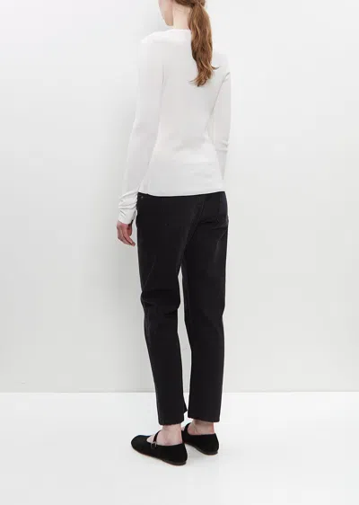 Extreme Cashmere Cotton Cashmere N°392 Eel Top In Snow