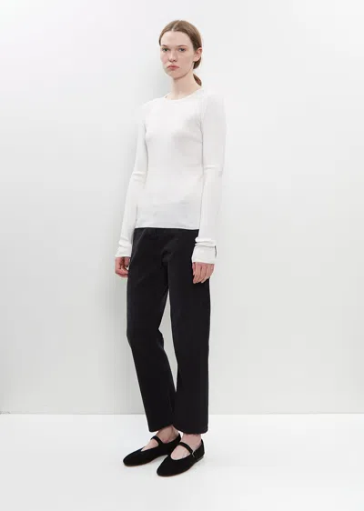 Extreme Cashmere Cotton Cashmere N°392 Eel Top In Snow