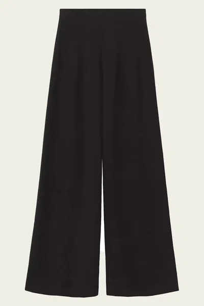 Staud Caleb Straight Leg Pant In Black