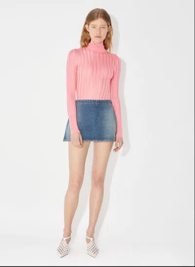 Alaïa Alaia Shiny Crinoline Turtleneck