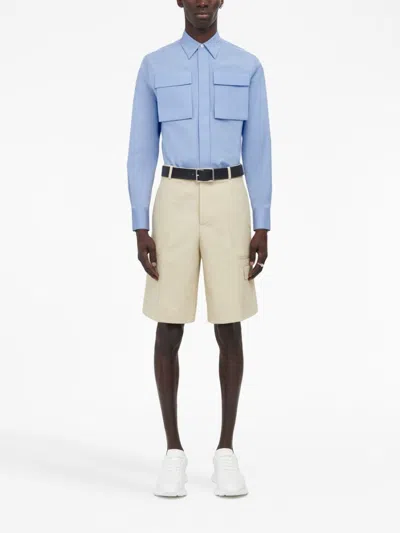 Alexander Mcqueen Mid Cotton Shorts