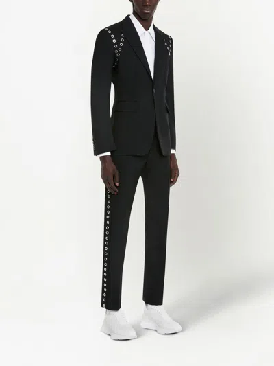 Alexander Mcqueen Eyelet Cigarette Trousers For Men