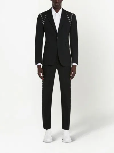 Alexander Mcqueen Eyelet Cigarette Trousers For Men
