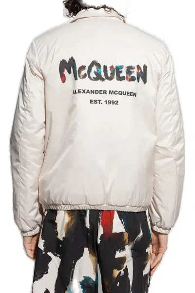 Alexander Mcqueen Man Jacket Light Grey Size 40 Polyester
