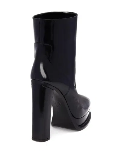 Alexander Mcqueen Elevated Platform Boots With 12 Cm Heel For Women