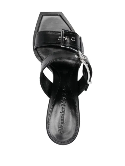 Alexander Mcqueen Alexander Mc Queen Punk Double Buckle Leather Sandals