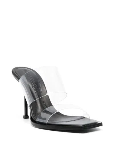 Alexander Mcqueen Open-toe Leather 100mm Mules