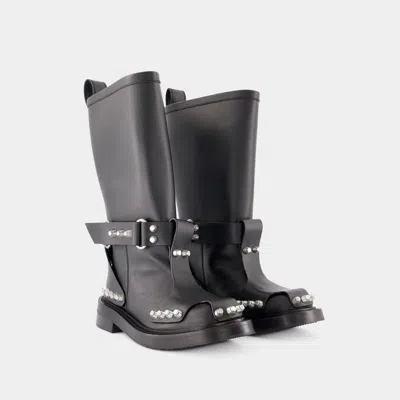 Alexander Wang Woman Boot Black Size 7 Leather In Black