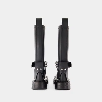 Alexander Wang Woman Boot Black Size 7 Leather In Black