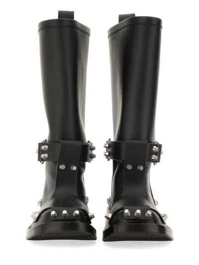 Alexander Wang Woman Boot Black Size 7 Leather In Black