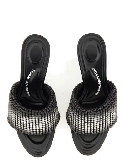 Alexander Wang Black Heiress Heeled Sandals