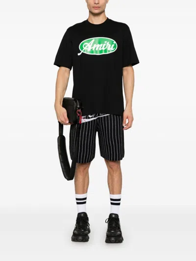 Amiri Mens Black Oval Short-sleeves Relaxed-fit Cotton-jersey T-shirt