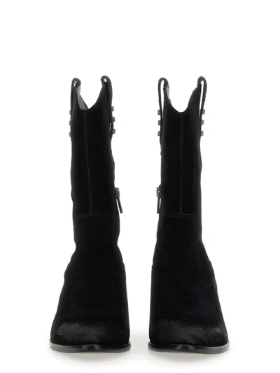 Ash Woman Ankle Boots Black Size 6 Leather