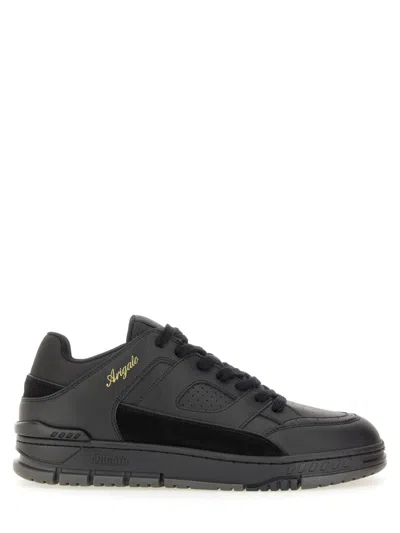 Axel Arigato Area Lo Sneakers In Black Suede And Leather In Black