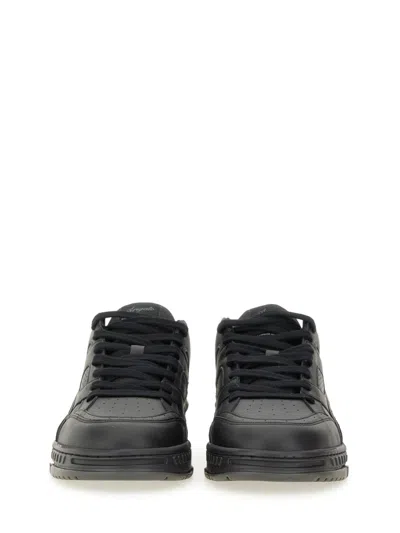 Axel Arigato Area Lo Sneakers In Black Suede And Leather In Black