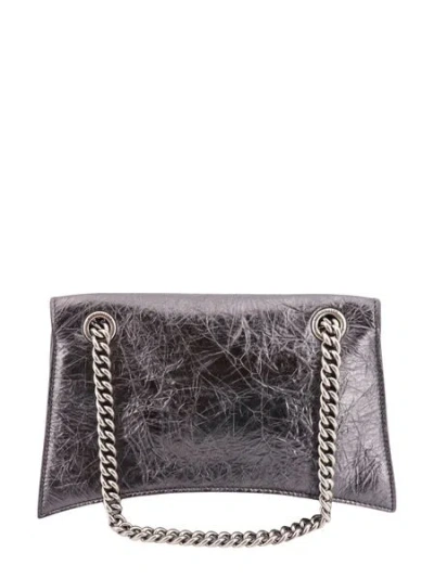 Balenciaga Creased Effect Metallic Mini Shoulder Handbag