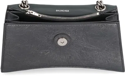 Balenciaga Creased Effect Metallic Mini Shoulder Handbag