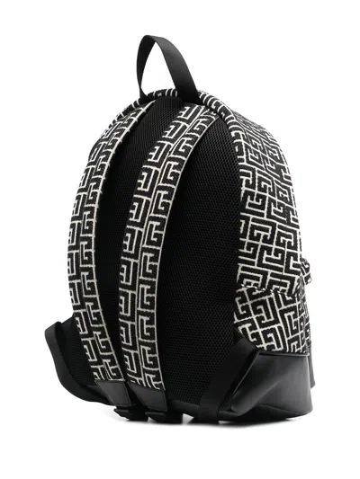 Balmain 1945 City Backpack-jacquard Monogra