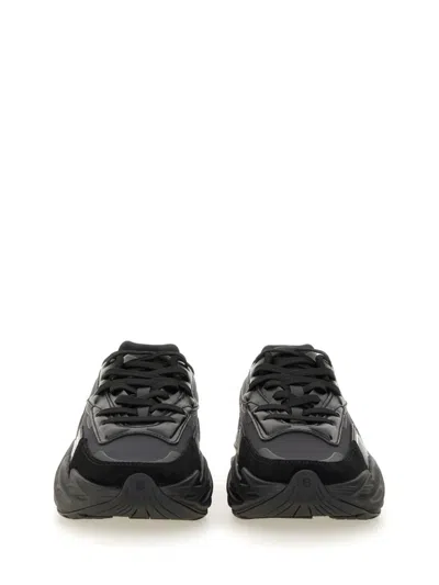 Balmain Black Run-row Leather Sneakers