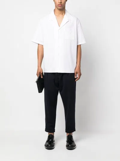 Balmain Embossed-button Drawstring-waist Trousers