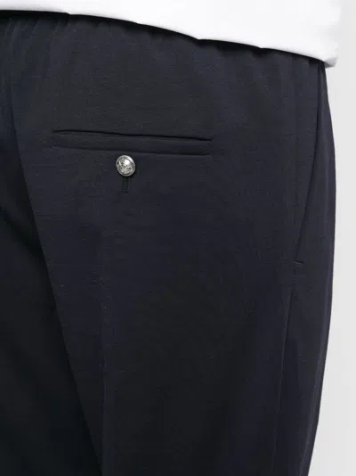 Balmain Embossed-button Drawstring-waist Trousers