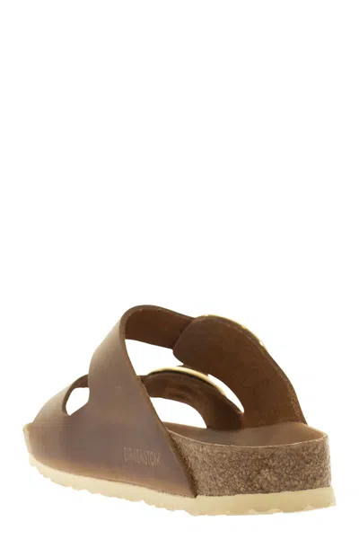 Birkenstock Arizona Oiled Leather Sliders