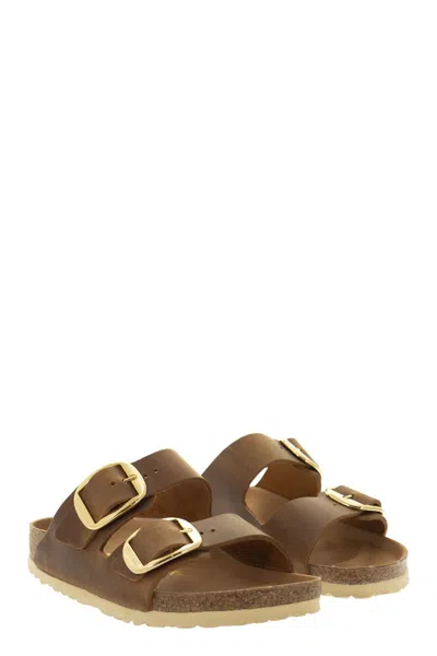 Birkenstock Arizona Oiled Leather Sliders
