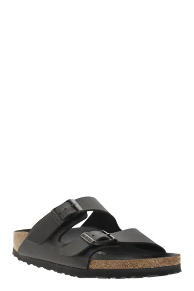 Birkenstock Arizona Bs Leather Slides With Buckle