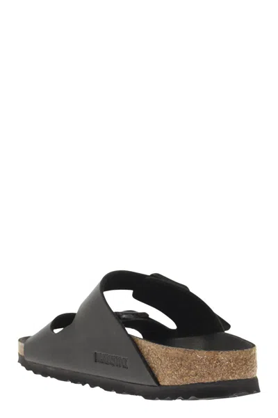 Birkenstock Arizona Bs Leather Slides With Buckle